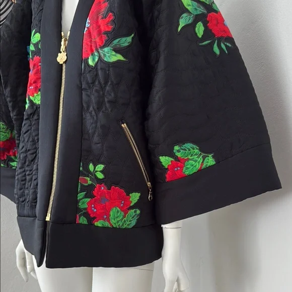 Kenzo Floral Embroidery Quilt Jacket - Picture 5 of 9